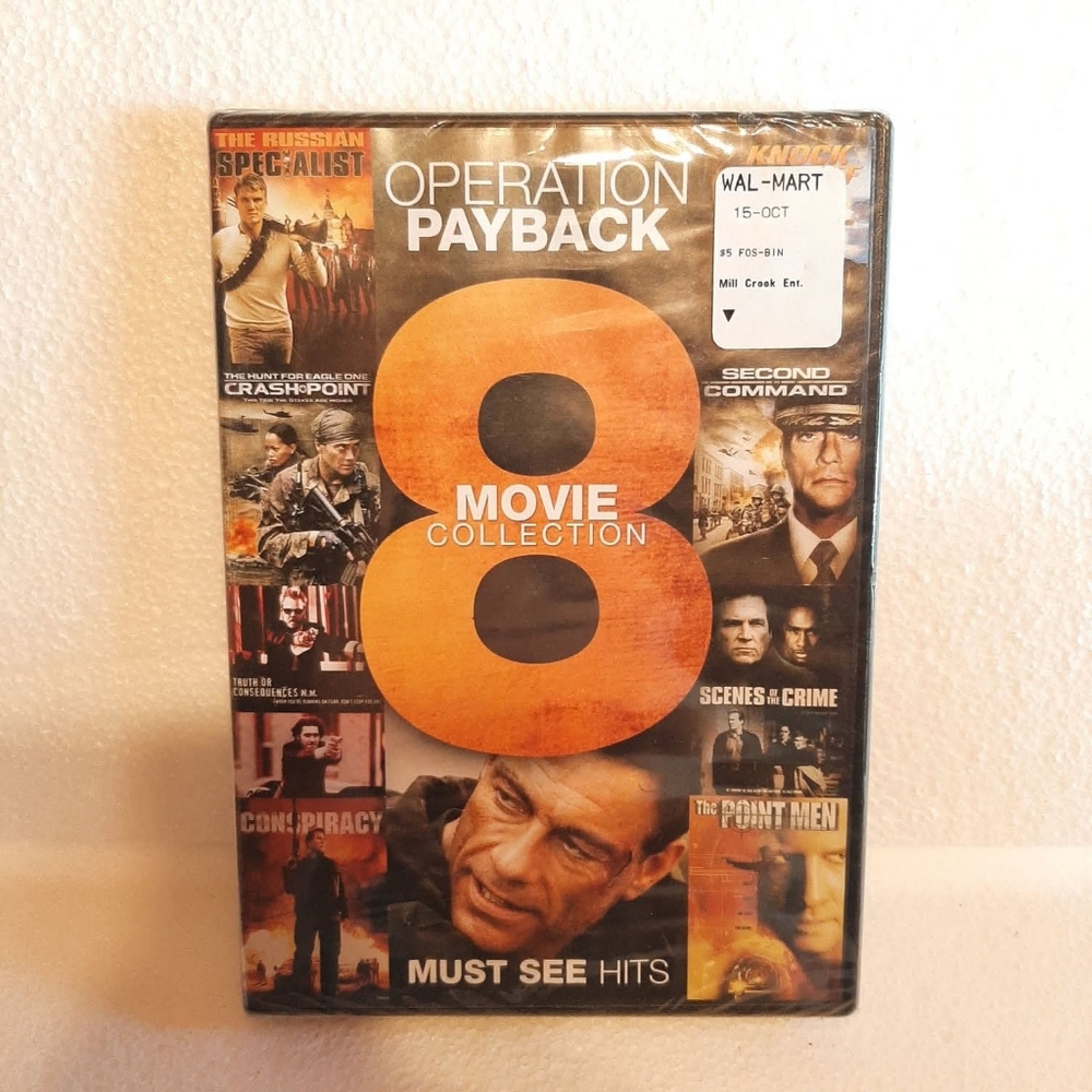 🔥New sealed Operation Payback 8 film dvd collection